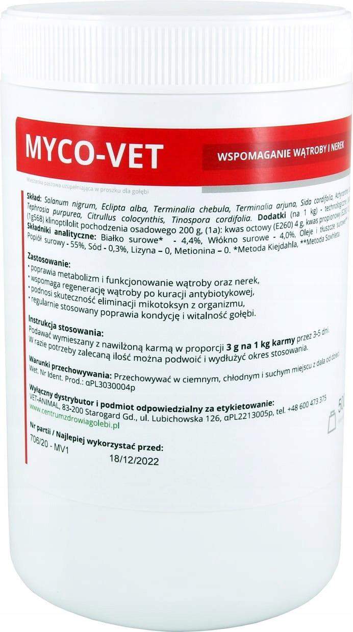 MYCO-VET 500 g – wspomaganie wątroby i nerek Vet-Animal
